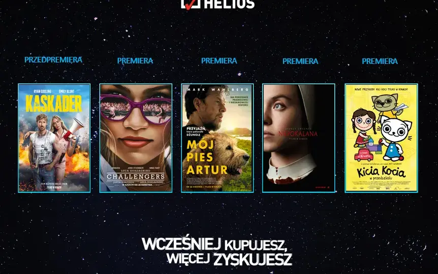 Jakie filmy grają w kinie Helios? Sprawdź najnowsze seanse i atrakcje