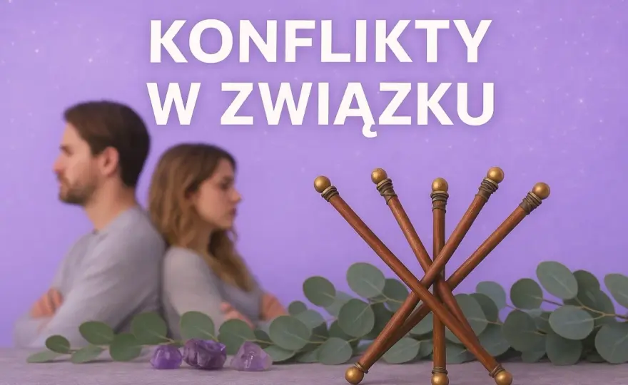Piątka Buław w tarocie - co oznacza konflikt i rywalizacja?