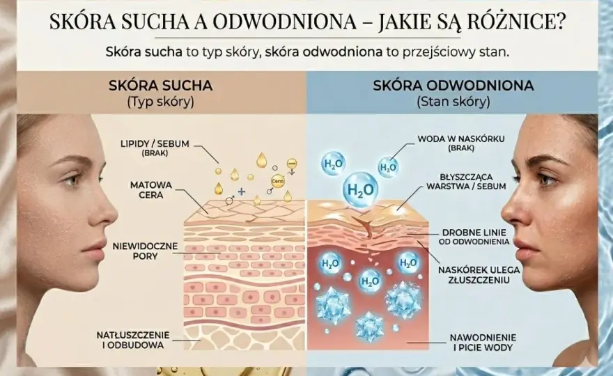 Odwodniona cera - Jak nawodnić skórę i poprawić komfort?