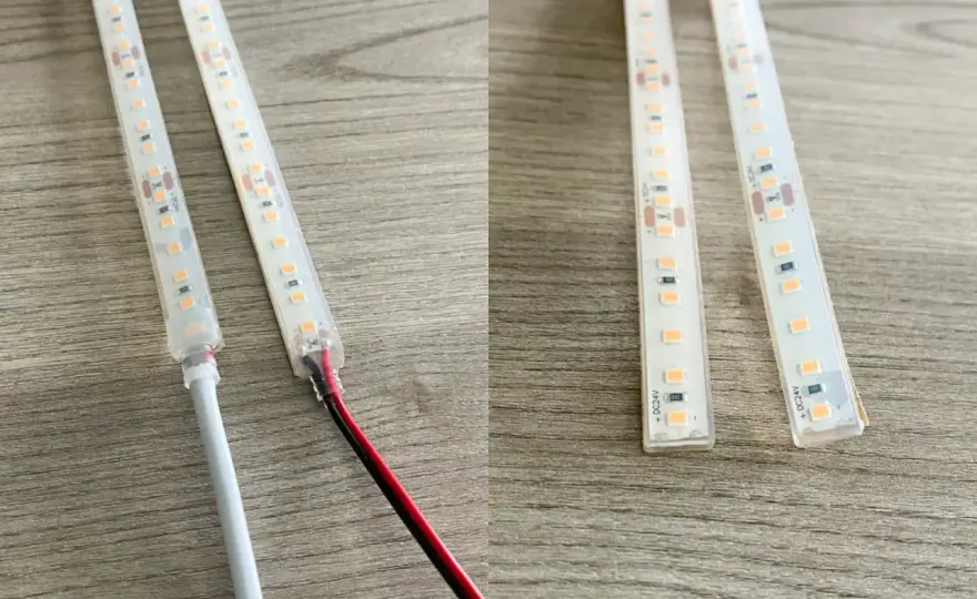 Lutowanie taśmy LED w silikonie - jak zapewnić wodoszczelność?