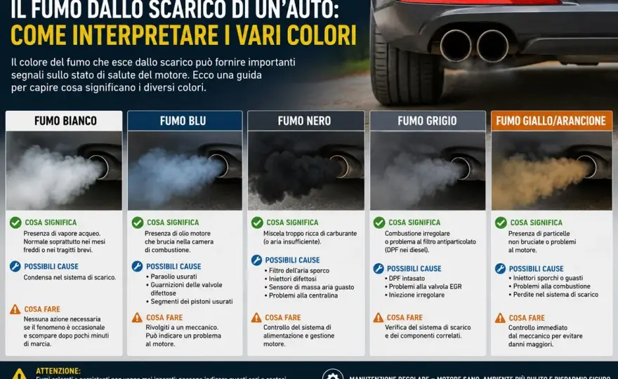 Emissioni auto - cosa indicano fumo, spie, FAP e DPF