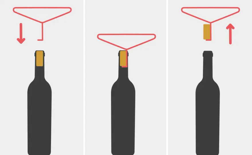Korken ziehen ohne Korkenzieher - so klappt es am besten