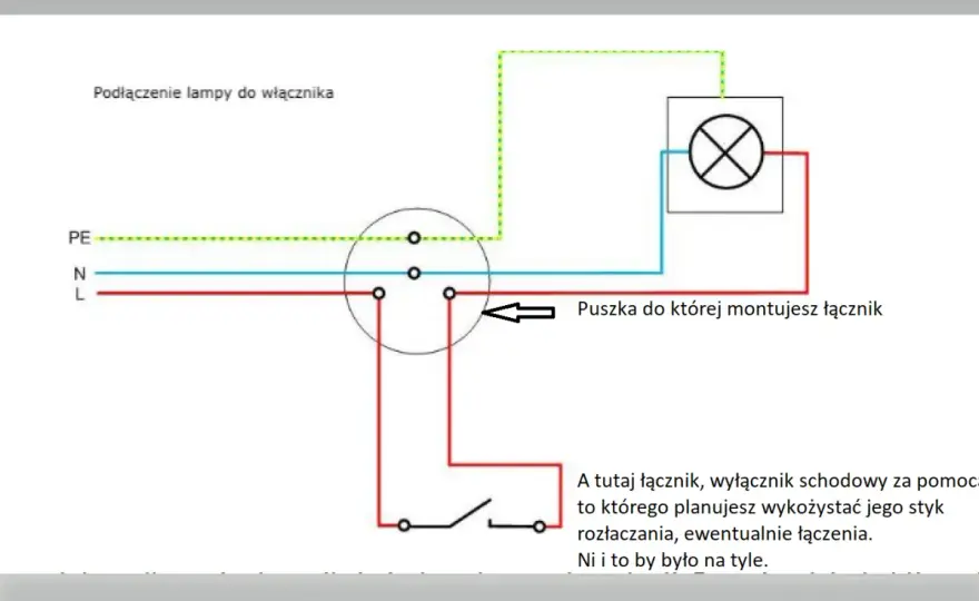 Masz włącznik schodowy? Podłącz go jako zwykły - schemat, DIY