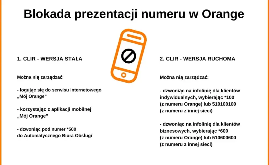 Jak ukryć numer w Orange? Poradnik krok po kroku