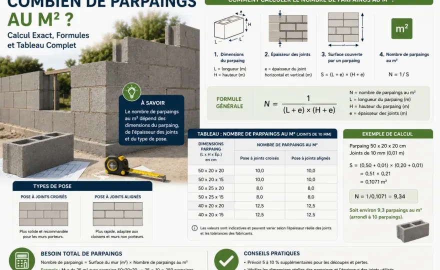 Mur parpaing 10 cm - Quelle hauteur max et pour quel usage ?