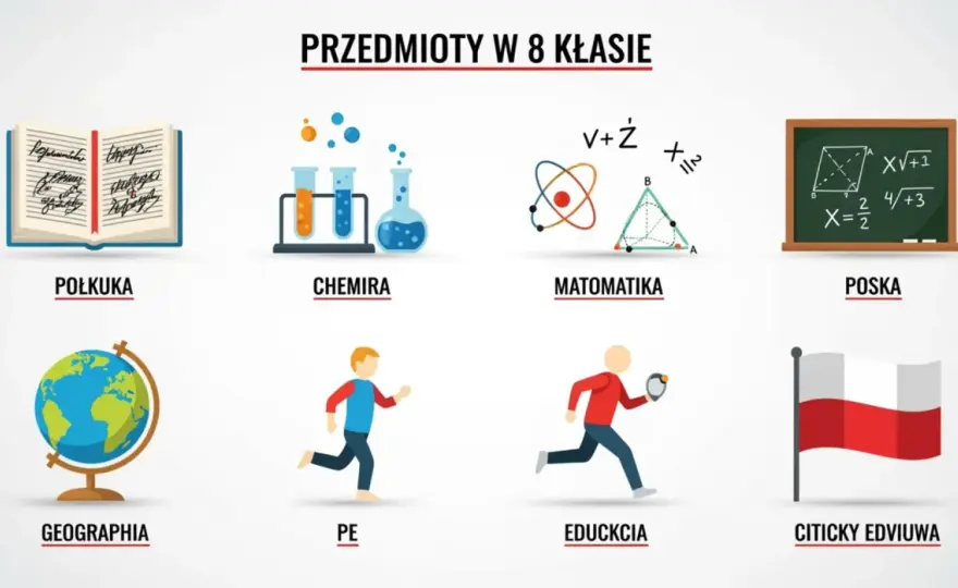 Przedmioty w 8 klasie - Co jest obowiązkowe i co na egzaminie?