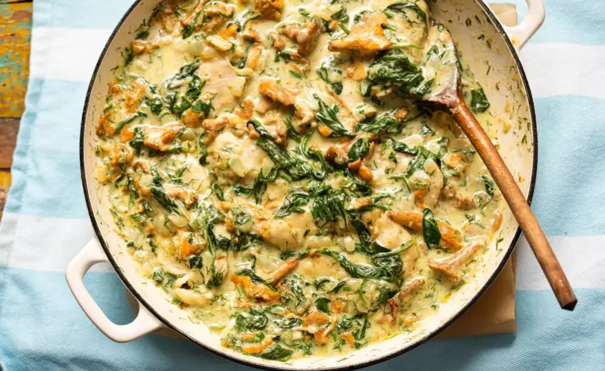 Poulet aux champignons à la crème - recette simple et réconfortante