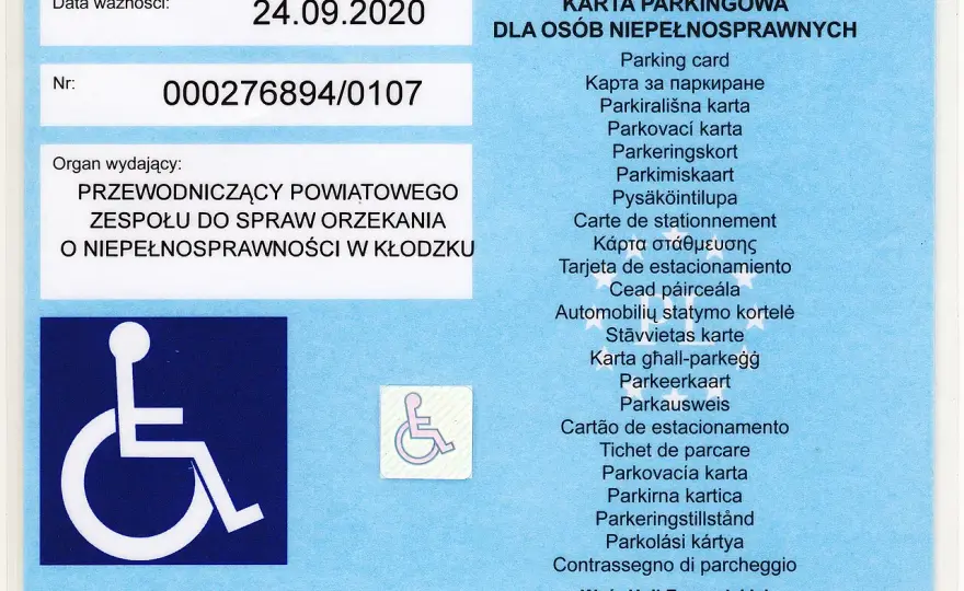 Karta parkingowa dla niepełnosprawnych: Kiedy parkujesz za darmo?