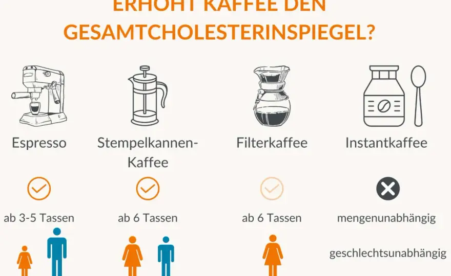 Kaffee & Cholesterin - Welche Brühmethode ist die beste Wahl?