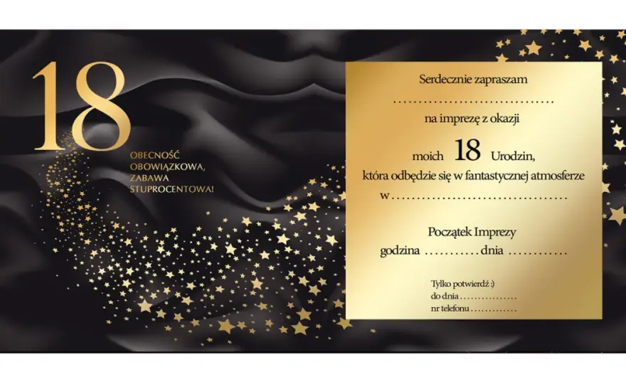 Niezapomniane zaproszenie na 18. urodziny: Wzory, teksty, porady