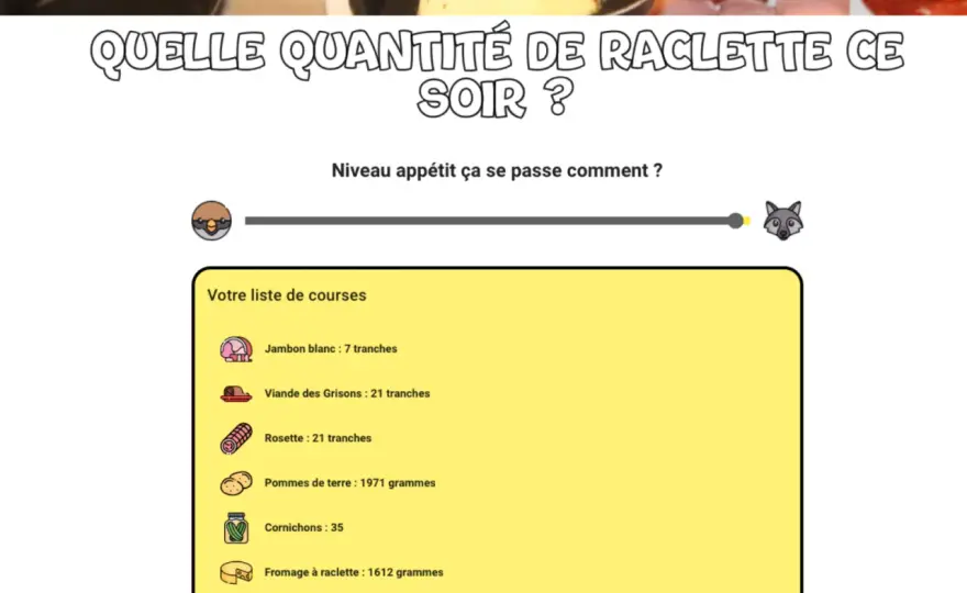 Raclette pour 15 personnes - les bonnes quantités et le bon rythme