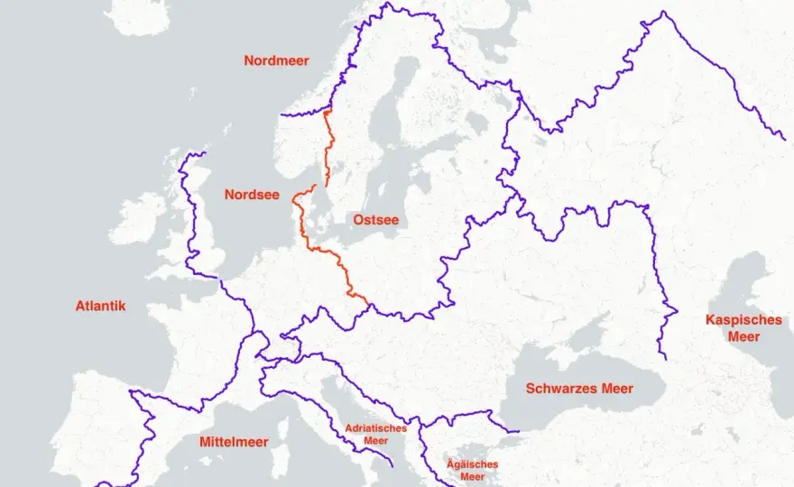 Nordsee & Ostsee treffen sich - Wo genau?
