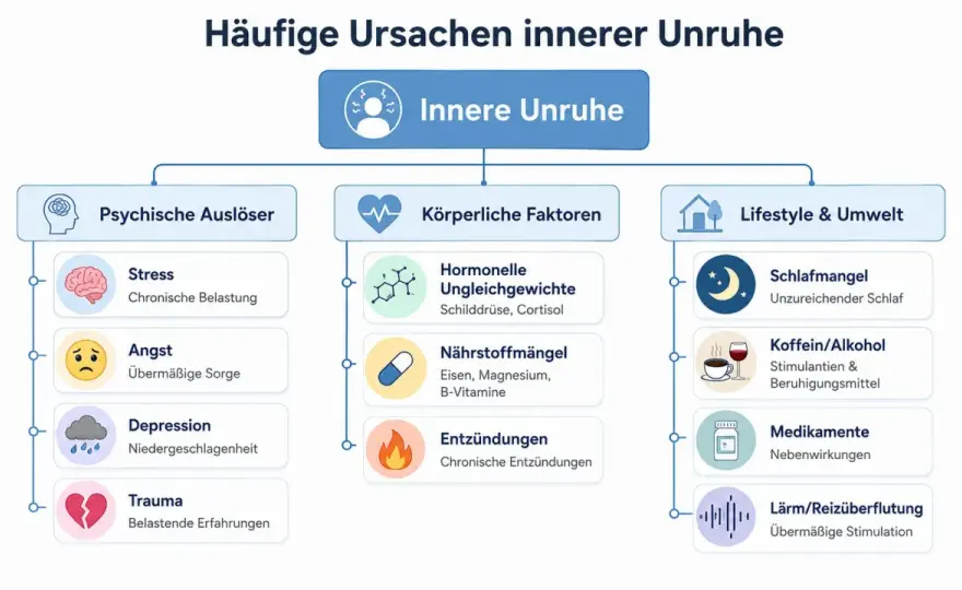 Innere Unruhe - Symptome, Ursachen und was wirklich hilft