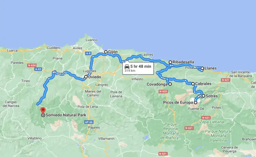 Camping-car Cantabrie Asturies - L'itinéraire parfait (7-10 jours)