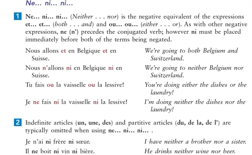 Either...or e neither...nor, le regole che servono davvero