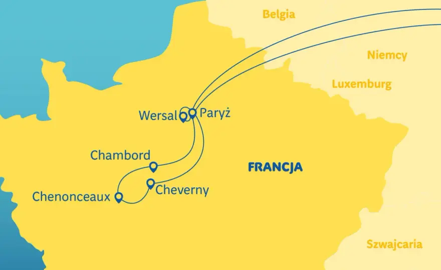 Zamki nad Loarą - Plan wyjazdu, trasy i ceny biletów