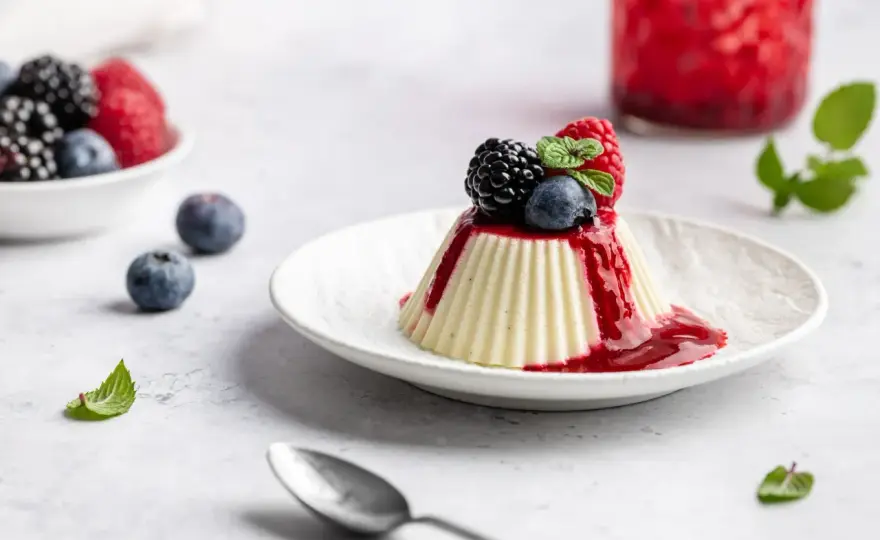 Panna Cotta vegan - So gelingt die cremige Textur ohne Gelatine