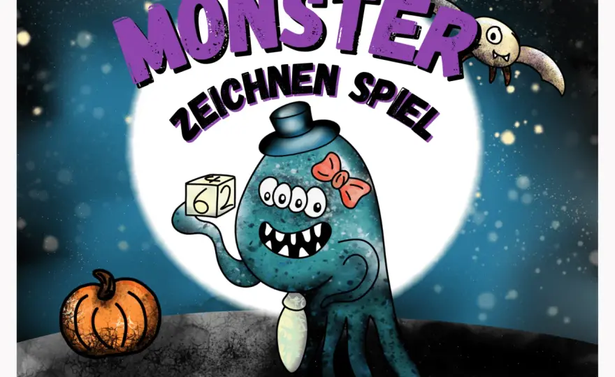 Monster malen mit Kindern - so werden Papier und Gesicht lebendig