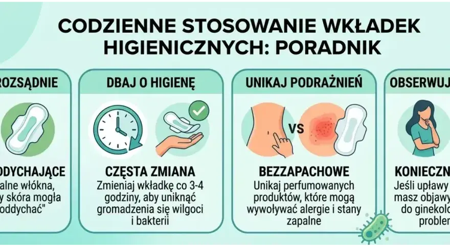 Czy wkładki higieniczne można nosić codziennie?