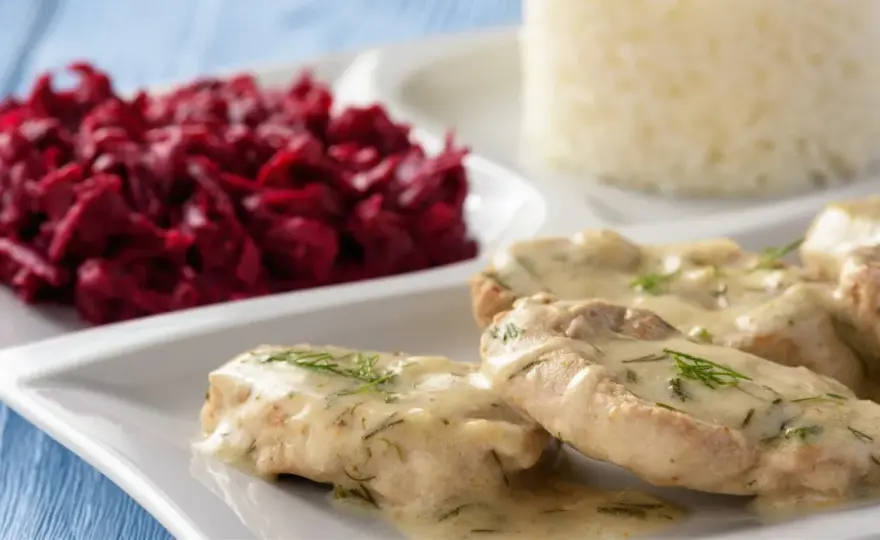 Polędwiczki w sosie chrzanowym - kremowy obiad w 35 minut