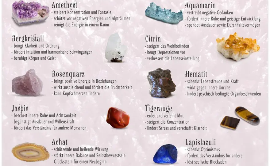 Heilsteine - Was bringen sie wirklich? Wirkung und Anwendung