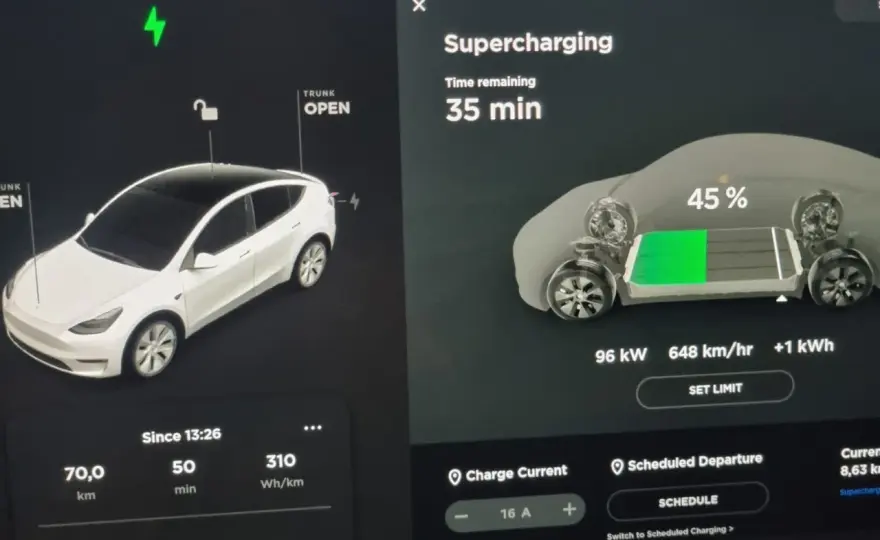Ile trwa ładowanie Tesli? Od gniazdka po Supercharger