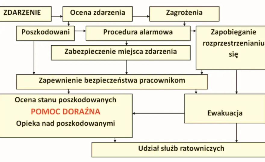 Pierwsza pomoc - ratuj życie. Prosty schemat działania.