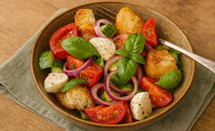 Panzanella: Toskanischer Brotsalat – So gelingt er perfekt!