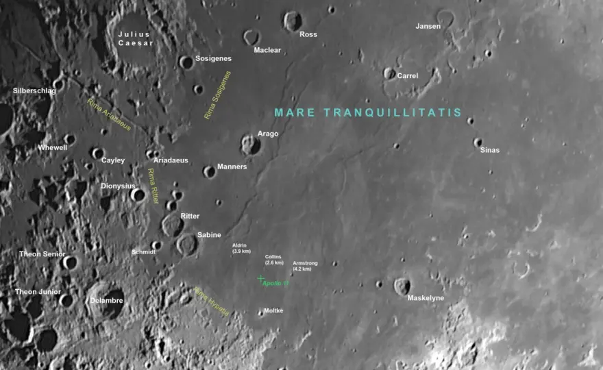Gdzie wylądował Apollo 11? Tajemnice Morza Spokoju