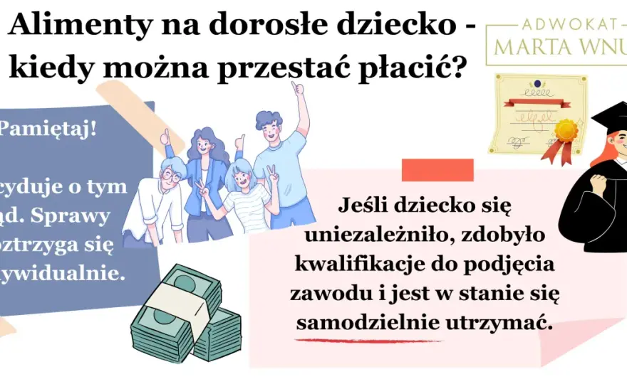 Kiedy można przestać płacić alimenty? Poradnik prawny