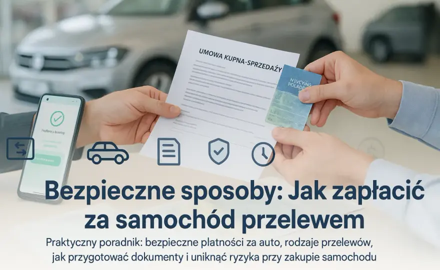 Jak bezpiecznie zapłacić przelewem za samochód? Poradnik