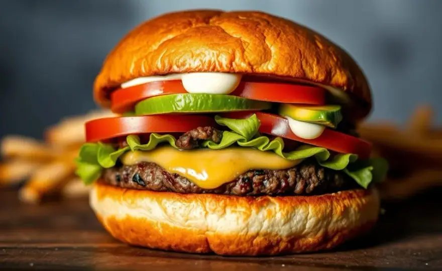 Ile kalorii ma burger wołowy? Sprawdź fakty i porównania