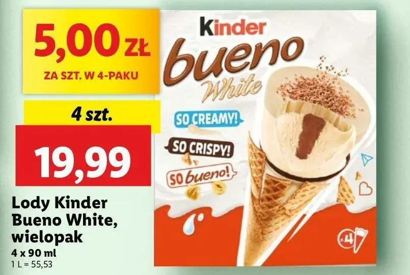 Gdzie kupić lody Kinder Bueno? Sprawdź dostępność w sklepach