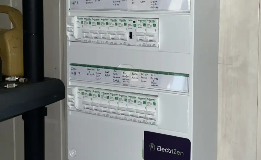 Tableau électrique 3 rangées - Le schéma parfait en rénovation