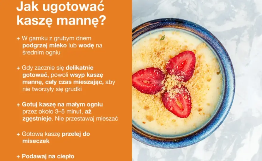 Idealna kasza manna bez grudek: przepis i sprawdzone triki