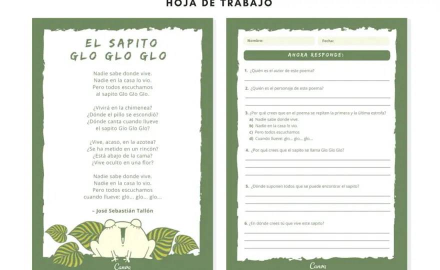 Fichas de lectura Primaria - Guía para mejorar la comprensión