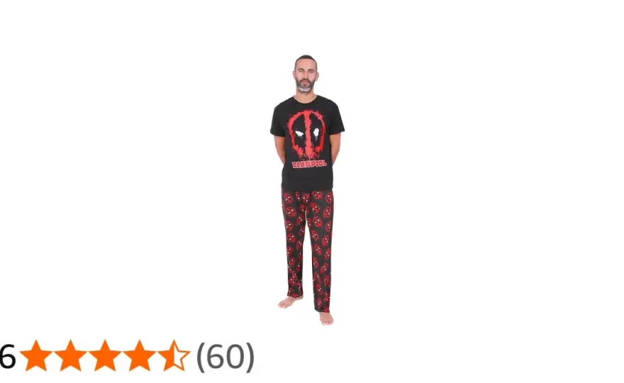 Piżama męska Deadpool: Kupuj z głową i śpij jak antybohater!