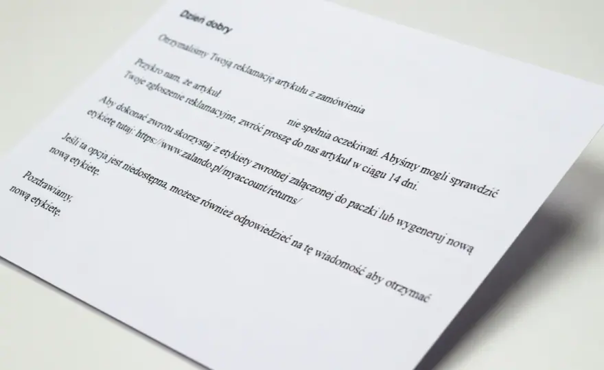 Zwrot Zalando Lounge - Jak oddać towar i złożyć reklamację?