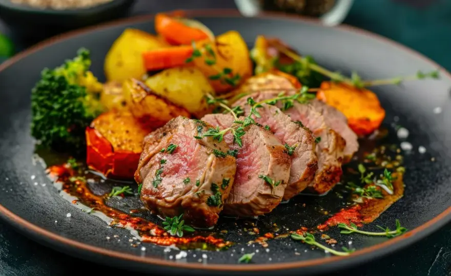 Solomillo de cerdo en airfryer jugoso y dorado