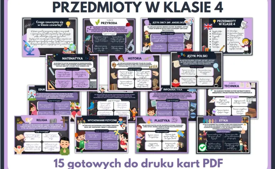 Przedmioty w 4 klasie - Pełna lista i ważne zmiany od 2026 roku