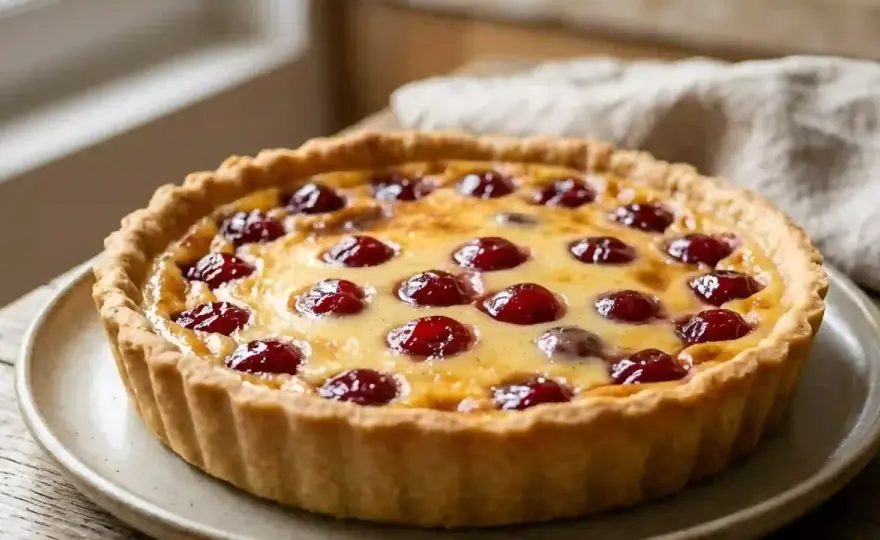 Flan aux cerises, la recette pour une texture fondante et nette
