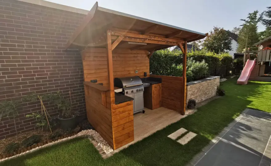 Grillunterstand selber bauen - wetterfest, sicher und praktisch
