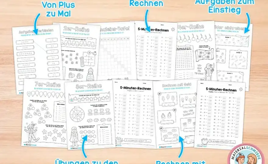 Malaufgaben Klasse 3 - So üben Kinder effektiv das Einmaleins