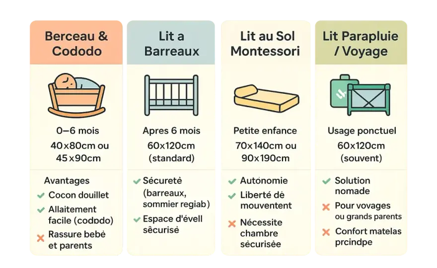 Lit bébé - Quand le changer et quel modèle choisir ?
