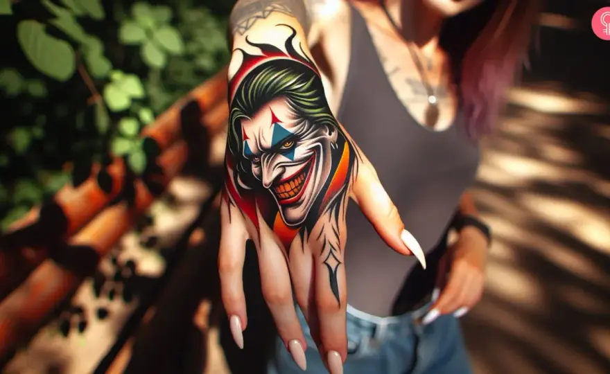 Tatuaż Joker na dłoni - Jak wybrać trwały wzór?