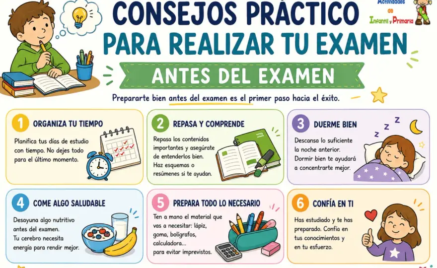 Qué hacer antes de un examen para llegar tranquilo y preparado