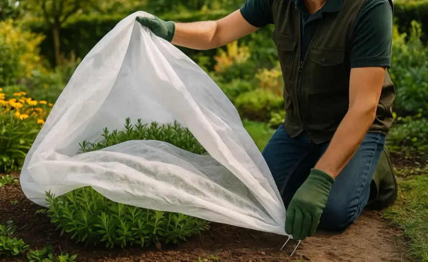 Protéger les plantes du gel sans les étouffer