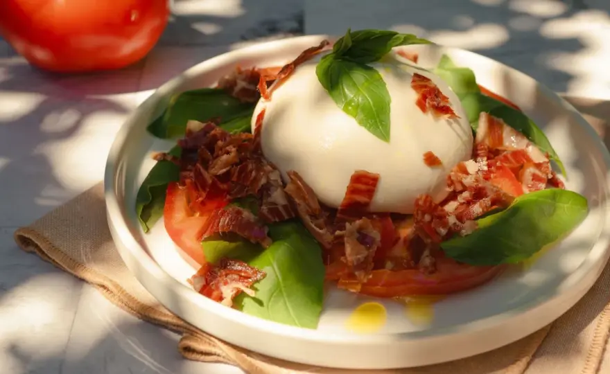 Ensalada de burrata perfecta - El secreto está en los detalles