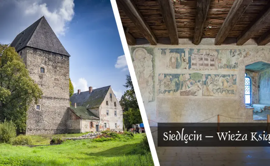 Siedlęcin: Wieża książęca ze średniowiecznymi malowidłami