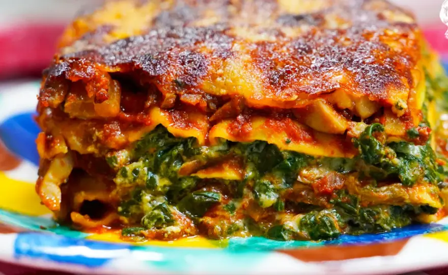 Lasaña de Verduras Perfecta - Cremosa, Firme y Sabrosa